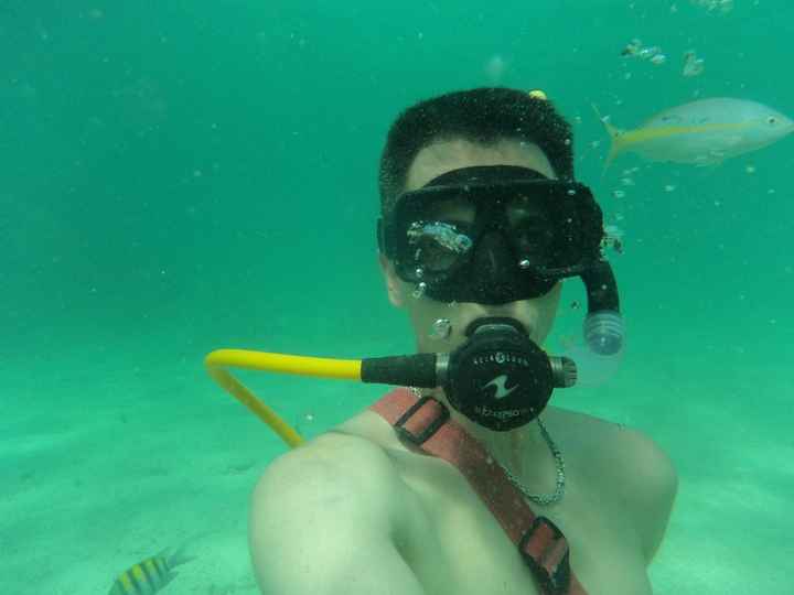 Marido peixando