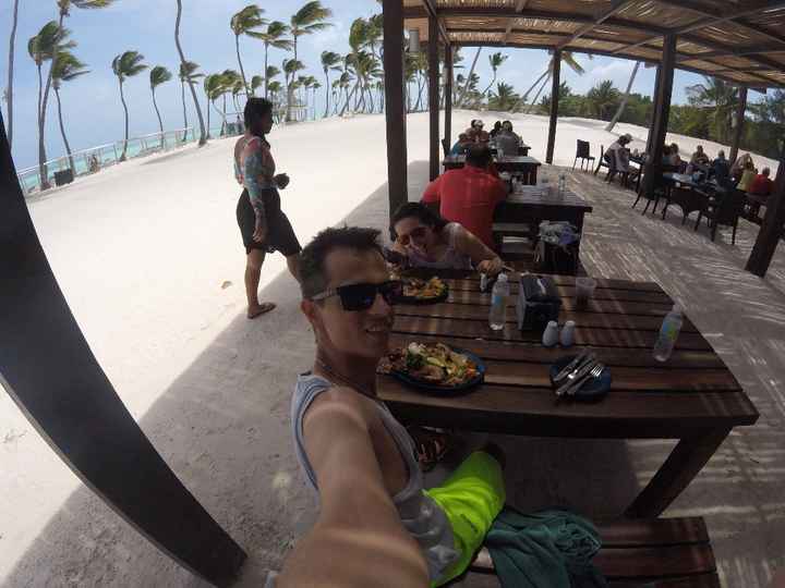 Almoçando em Cap Cana