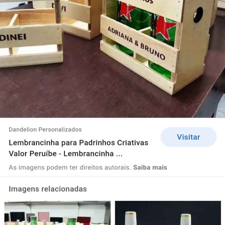 Lembrancinha pais dos noivos - 1