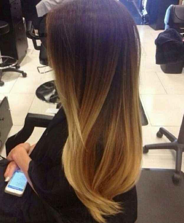 Quando fiz ombre hair ficou mais ou menos assim, meu cabelo era praticamente deste tamanho