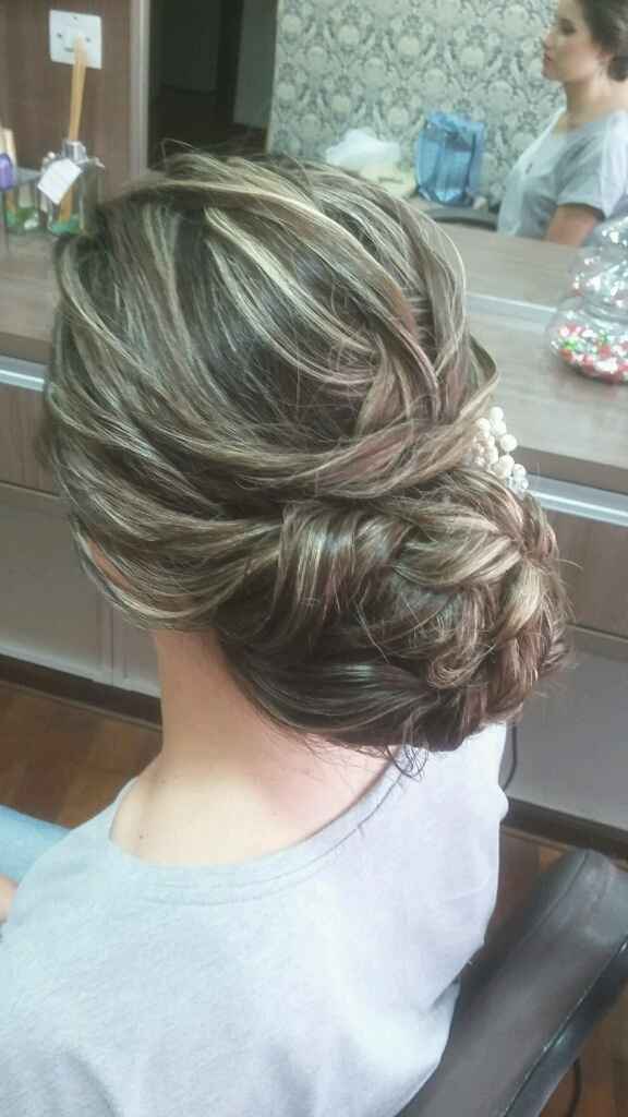 Meu teste de cabelo e maquiagem - 1