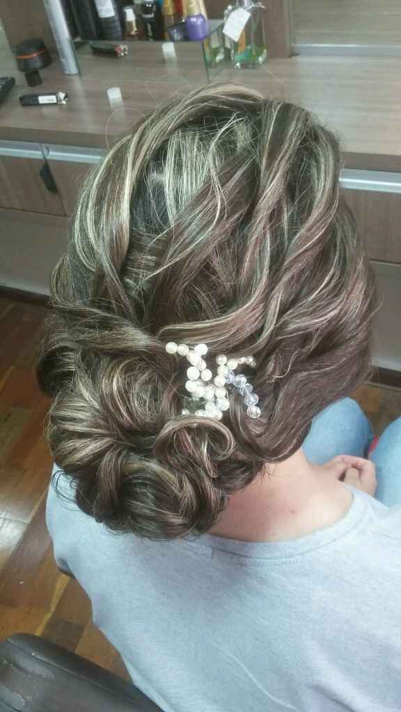 Meu teste de cabelo e maquiagem - 2