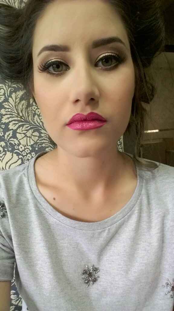 Meu teste de cabelo e maquiagem - 3