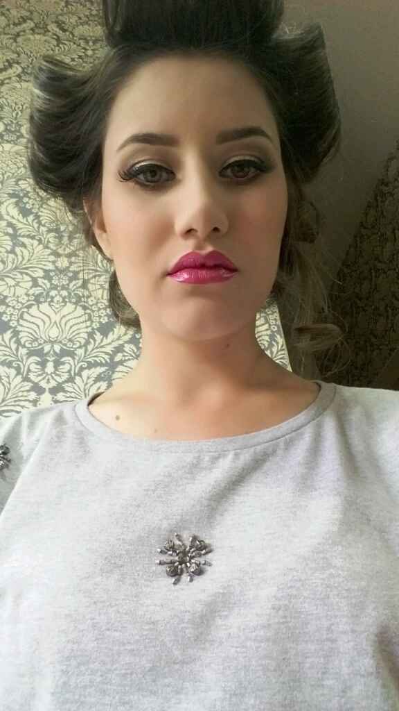 Meu teste de cabelo e maquiagem - 4