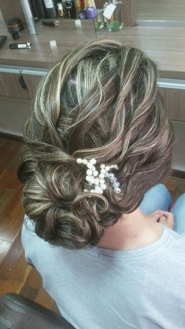 Meu teste de cabelo e maquiagem - 2