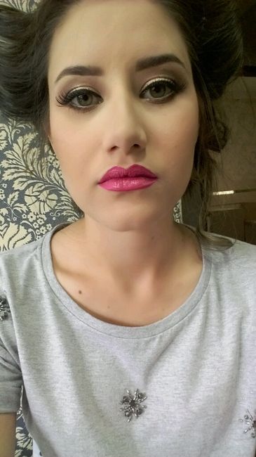 Meu teste de cabelo e maquiagem - 3