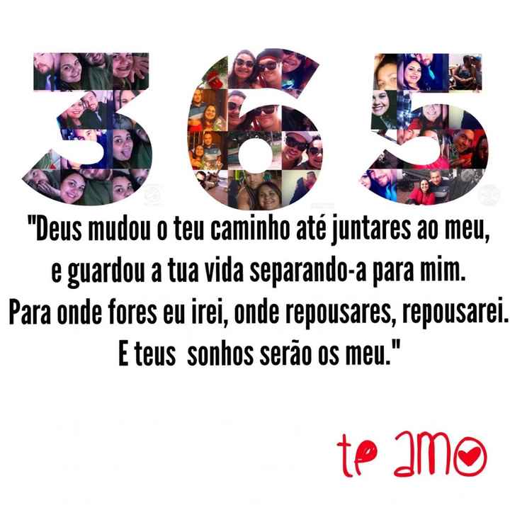 365 dias para o casamento !