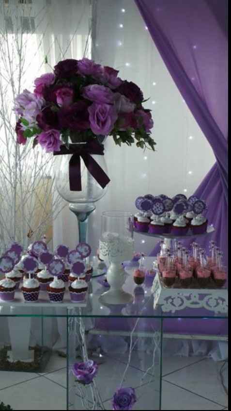 Meu casamento nas cores roxo e creme - 3