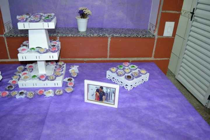 Continuação da mesa de doces