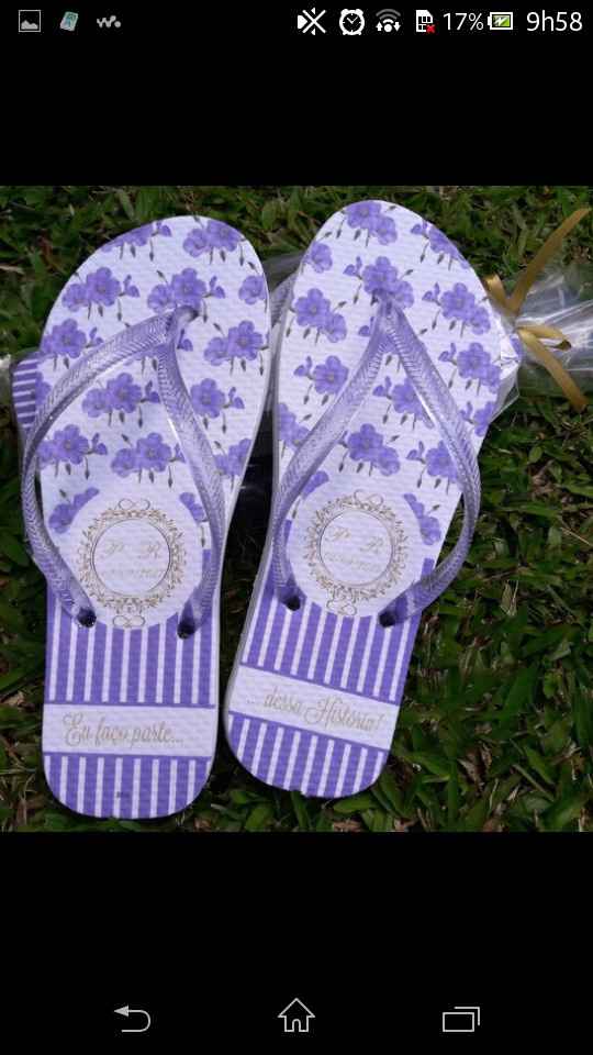 Chinelos personalizados para usar na festa - 3