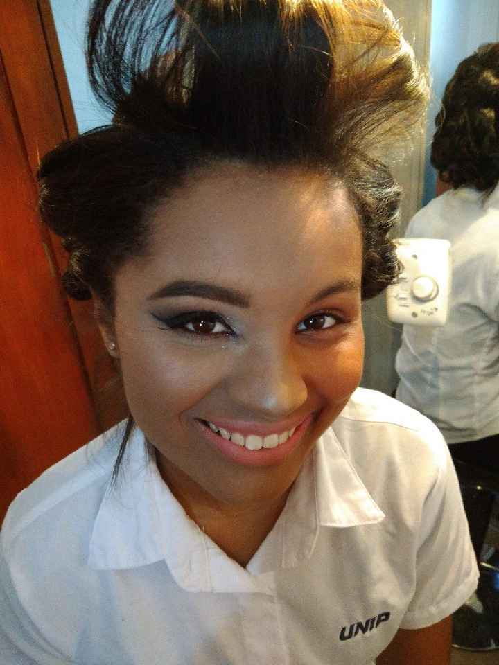 Meu teste de make e penteado - 4