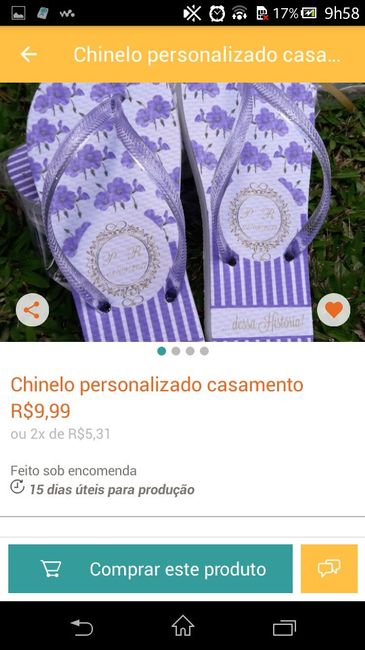 Chinelos personalizados para usar na festa - 2