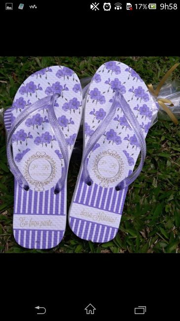 Chinelos personalizados para usar na festa - 3