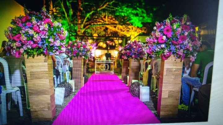 Decoração com rosa - 1