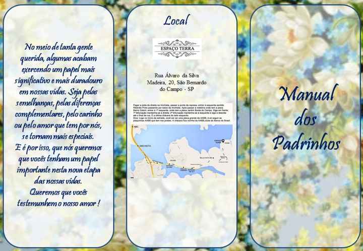 Arte manual dos padrinhos