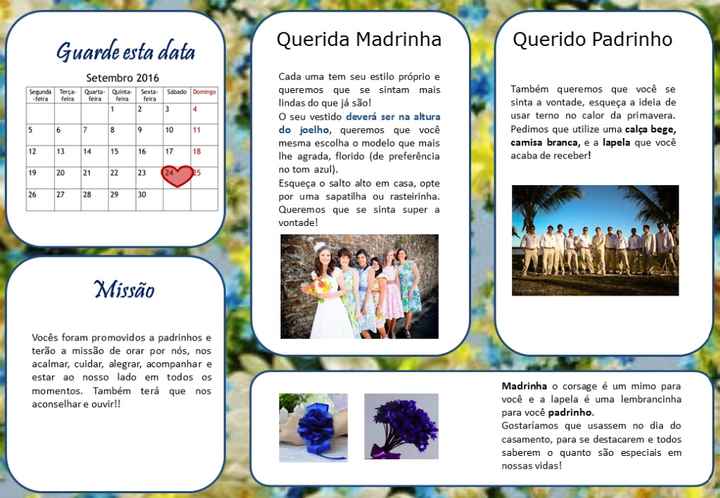 Arte manual dos padrinhos