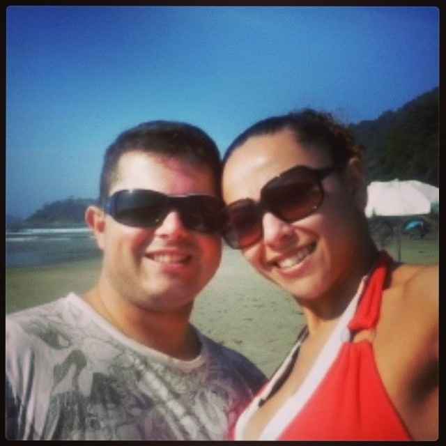 Eu e meu amor na praia