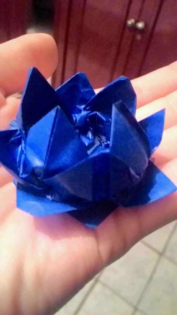 Forminhas para doces - diy, flor de lótus em origami - 3