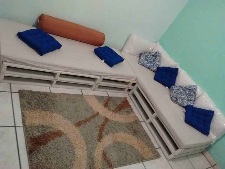 Móveis feitos com paletes