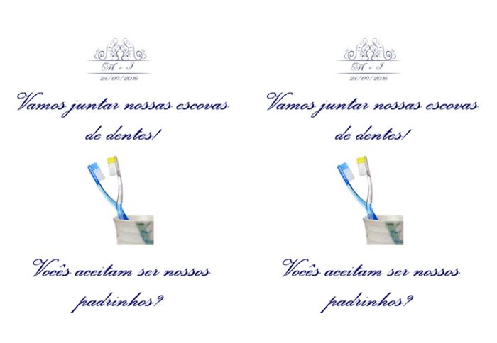 Convite dos padrinhos