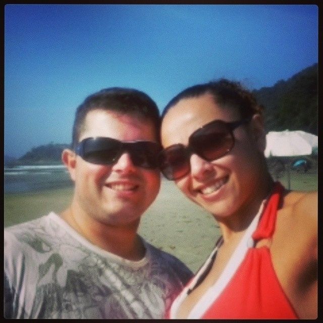 Eu e meu amor na praia