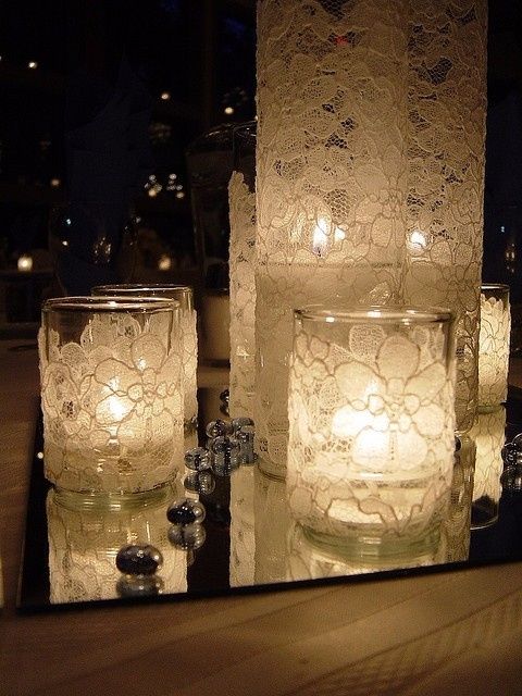 Vidros com velas