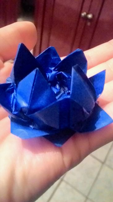 Forminhas para doces - diy, flor de lótus em origami - 3