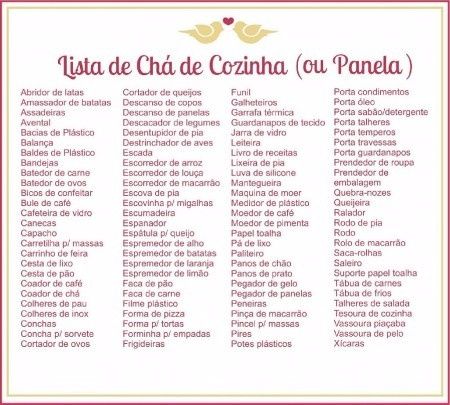 Lista de cha