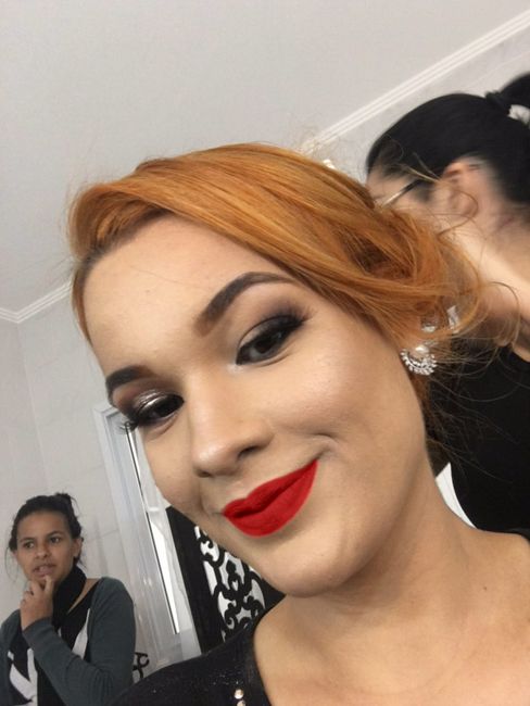 Minha prova de make e cabelo ! ❤️ 9