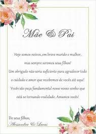 Convite para os pais 