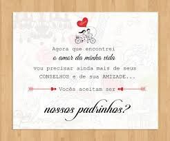 Convite padrinhos 
