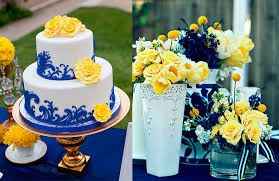 Azul com amarelo 