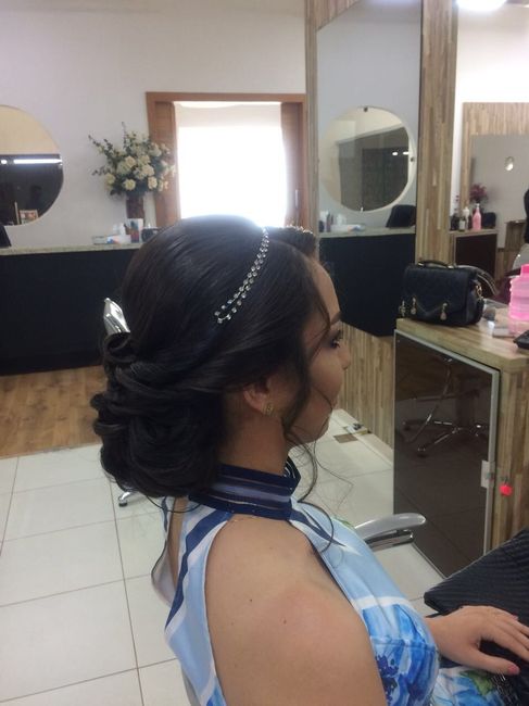Penteado de outro ângulo 