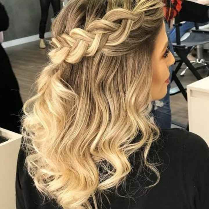 Penteado para noiva cabelo media - 1