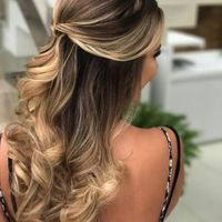Penteado para noiva cabelo media - 1