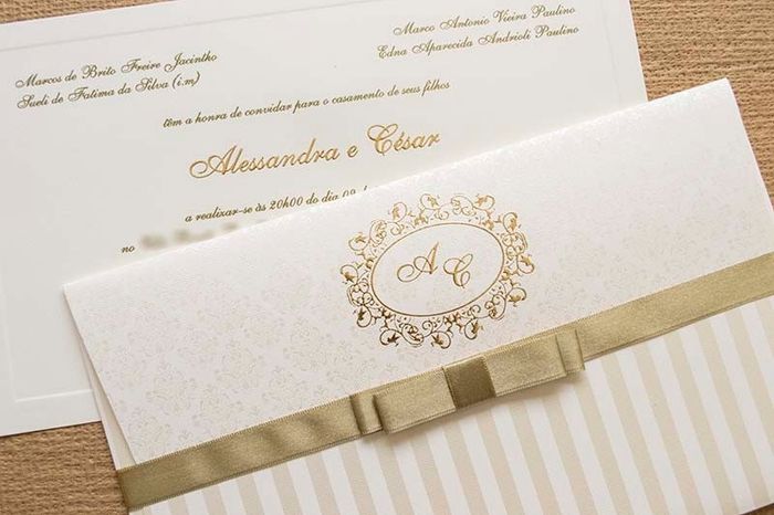 Modelo de convite de casamento
