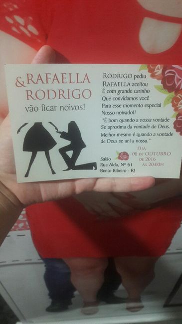 Fiz meus convites do noivado #vemver - 1