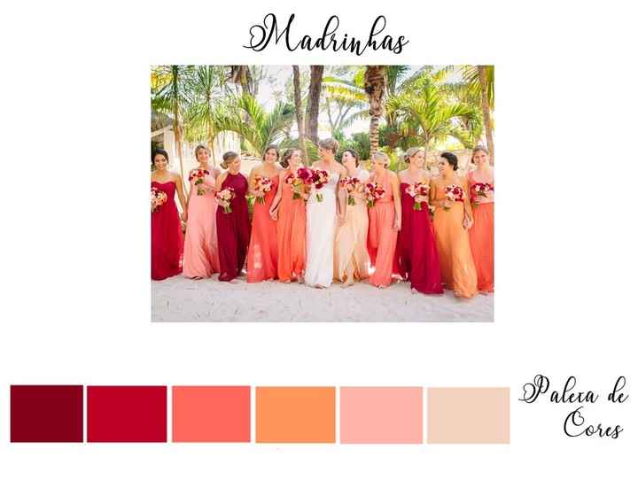 Vestido para madrinha na cor clearance coral