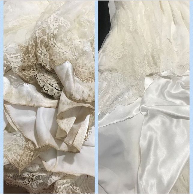 Onde lavar o vestido de noiva? 16