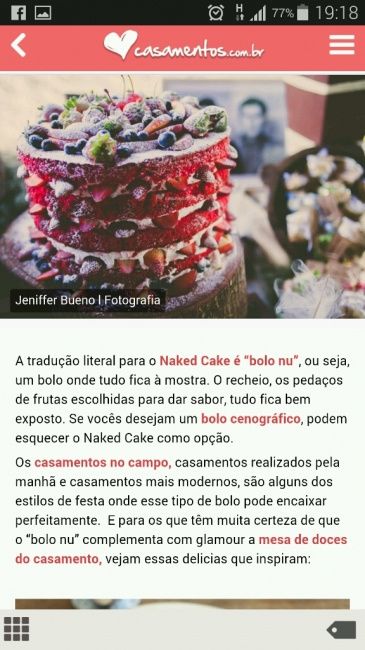 Bolo de casamento. - 1