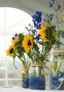 Decoração Azul e Amarelo - 3