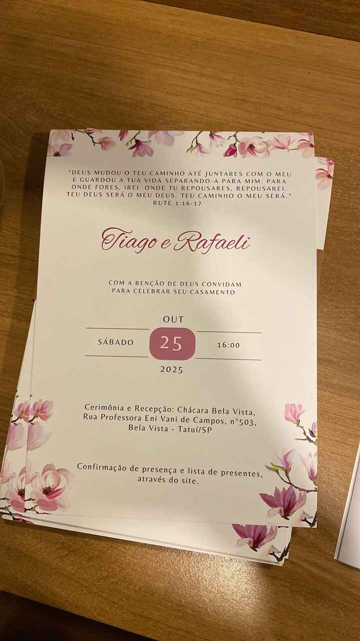 Impressão de convite pelo Canva - 1