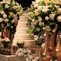 Decoração Branca com Dourado