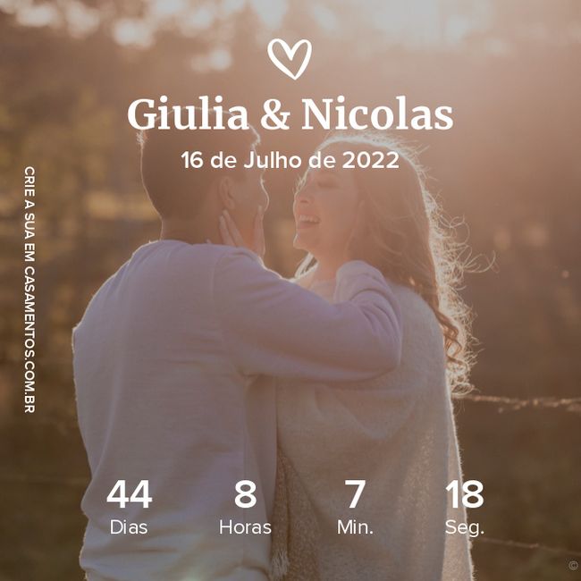 44 dias ♥ 1