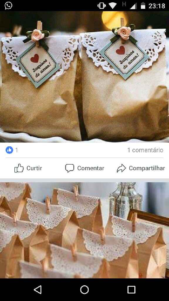 o que vão dar de lembrancinha? - 1