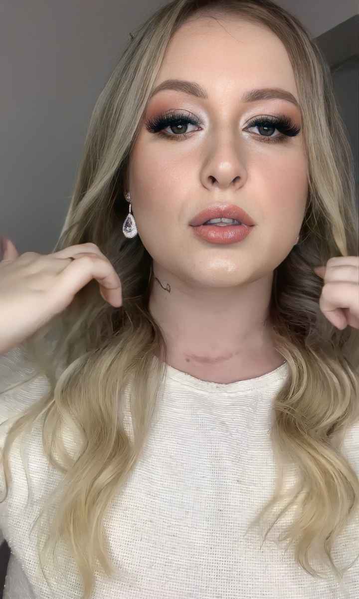 Teste da maquiagem e penteado! - 1