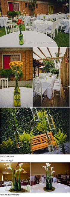 Decoração com garrafas!
