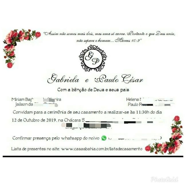 Convite de Casamento 1
