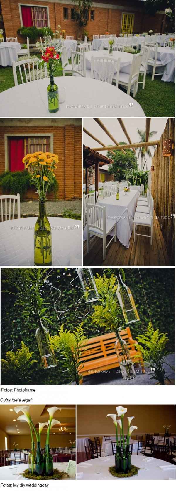 Decoração com garrafas!
