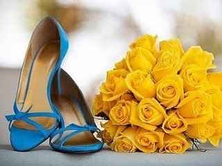 azul e amarelo
